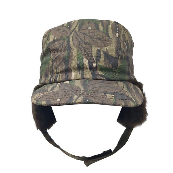 Sports Afield Trapper Hat Multicolor Medium Ear Flap Camouflage Pacific - Picture 1 of 9